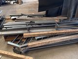 many pieces of wood that are sitting on the floor