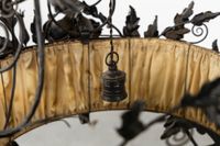 Lustre en fer forgé, dans le style de Louis Van Boeckel. (photo 6)