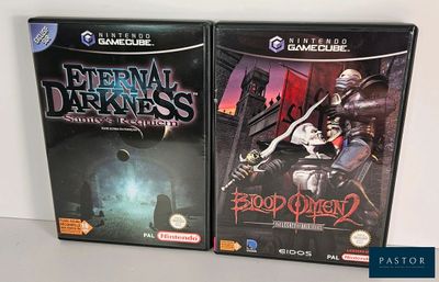 two video games that are on display on the table