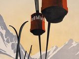 an image of a poster advertising a ski resort in the mountains