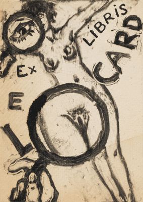 une image représentant le dessin d'un homme tenant une loupe