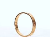bague cartier en or jaune 18k avec anneau d'amour