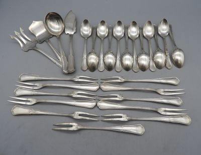 Royat, 11 fourchettes à escargot.