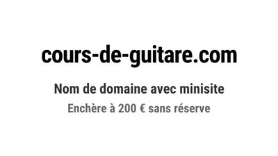 Nom de domaine cours-de-guitare.