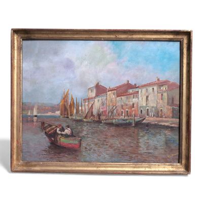 TI MOUSSE (XXème) Port en Méditerranée