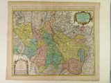 une grande carte ancienne du royaume d'Angleterre