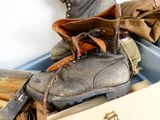 a pair of boots that are sitting in a box