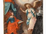 an image of a painting of an angel and a woman