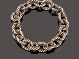 a gold and diamond rope bracelet