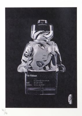 Vincent SABATIER (né en 1971) Robotclusion Roy Lichtenstein …