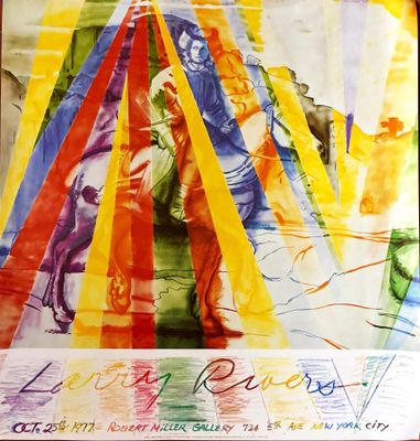 Larry Rivers (1923‑2002) - Affiche de l'exposition à la Robe…