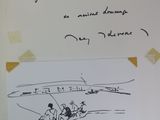 a picture of a drawing on a piece of paper with writing on it