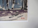 a picture of a painting on the wall of a room