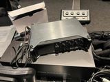 many electronic equipment that are sitting on the floor