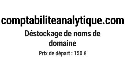 Nom de domaine comptabiliteanalytique.