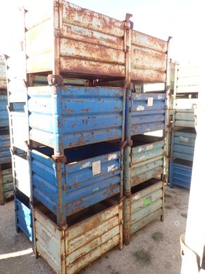 a stack of crates that are stacked on top of each other