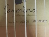 an image of a close up of a guitar with a label on it