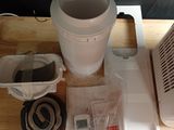 a picture of the contents of a coffee maker on a table