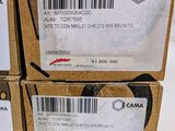 three boxes of assorted items are stacked on top of each other