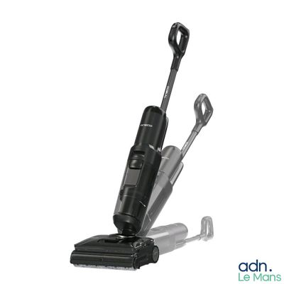 an image of a cordless vacuum cleaner with two tools