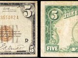 deux images différentes d'un billet d'un dollar sur lequel figure le portrait d'un homme