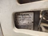 a close up of a tire with a label on it