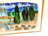 une photo d'une photo d'un tableau sur le mur