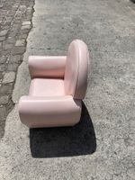 Fauteuil club d'enfant en skaï rose (H dossier 63cm) (photo 4)