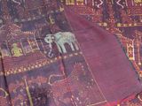 a close up of a cloth with a design on it