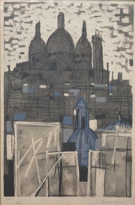 Claude VENARD (1913-1999) Le Sacré Cœur Lithographie en coul…