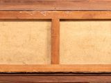 painting of a window with a wooden frame and a window pane