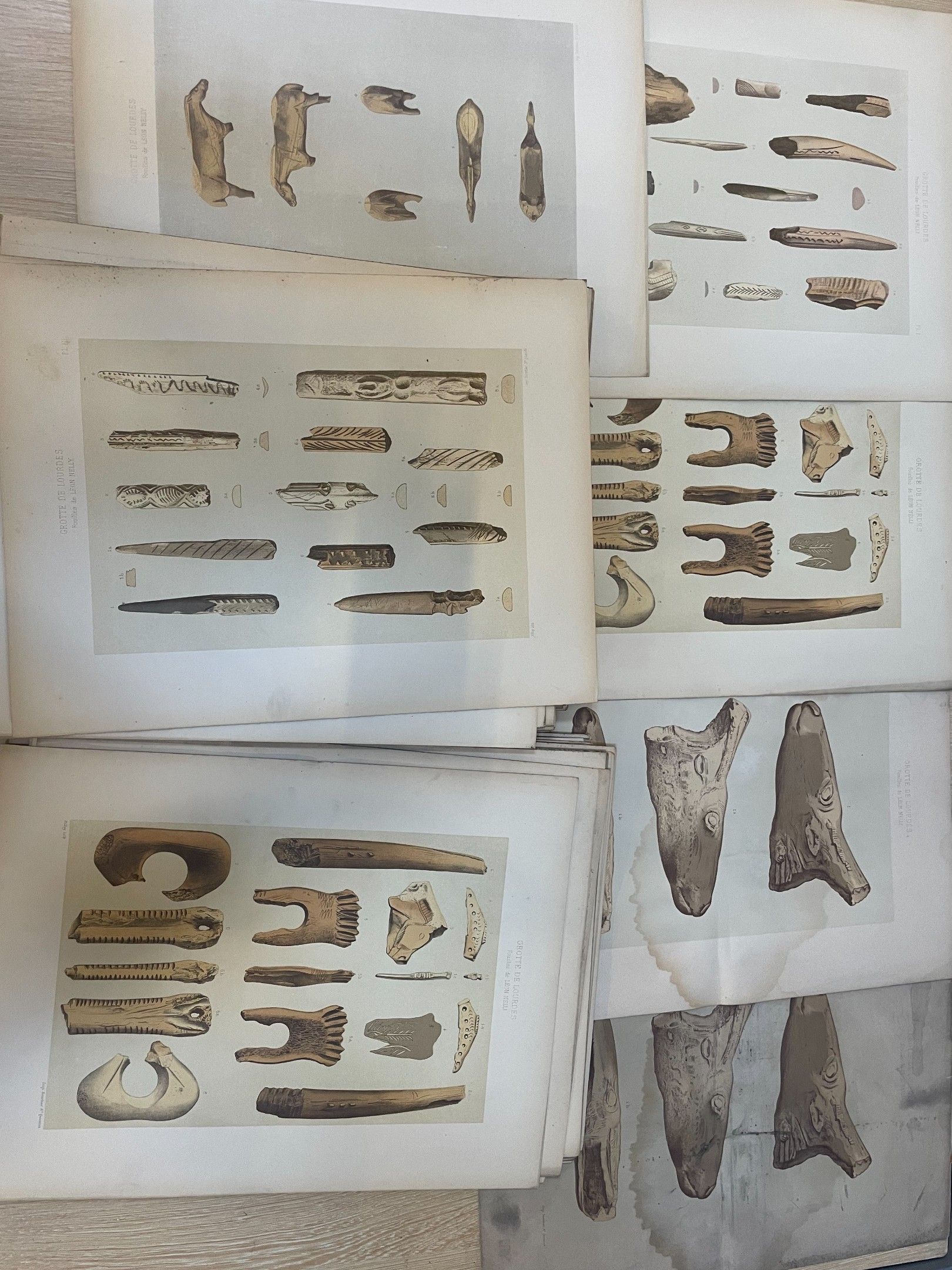 Important lot de planches de la fin du XIXe siècle, reprodui…