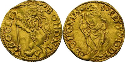 a gold coin with an image of a man on a horse