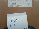 a cardboard box with a sticker on it and a sticker on it