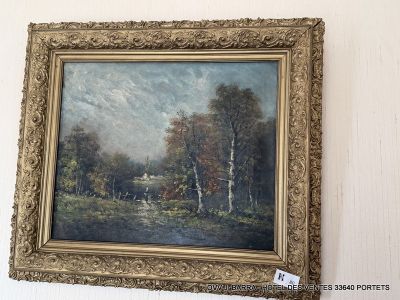 a picture of a painting hanging on the wall
