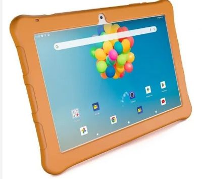 an image of a tablet computer sitting on top of a white surface