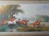 an image of a painting of a group of people riding horses