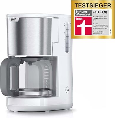 2.300 cafetiere Braun KF 1500 WH PurShine, retour clients, t…