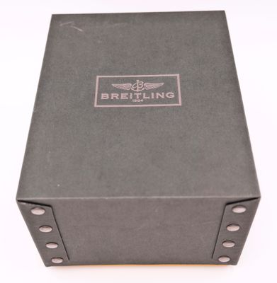the box is empty and ready to be packed with a watch
