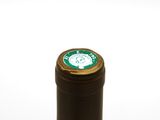a close up of a bottle of wine with a label on it
