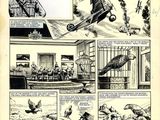 an image of a comic strip with a picture of an airplane flying over a group of soldiers