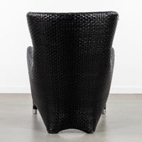 Fauteuil ou chaise longue du milieu du siècle, en cuir noir … (photo 5)