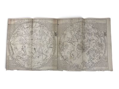 an old map of the world is shown on a white surface