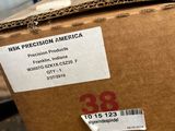 a box with a label on it sitting in a warehouse