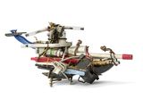 a model of a boat with a gun on top of it