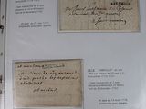 deux pages d'un document comportant des annotations manuscrites