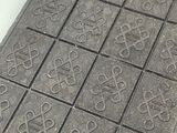 an image of a chocolate bar with a pattern on it