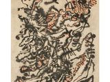 une image représentant un tableau où figurent une femme et un chat