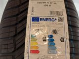 a close up of a tire with a label on it