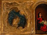 an image of a painting of a woman and a child in a niche